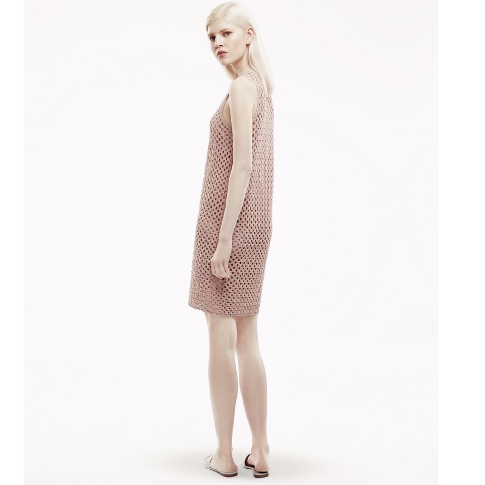 theory natialee knit pink dress millenial sweater